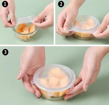 Tapa de Silicona Reutilizable – Conserva tus Alimentos Sin Plástico y Sin Derrames